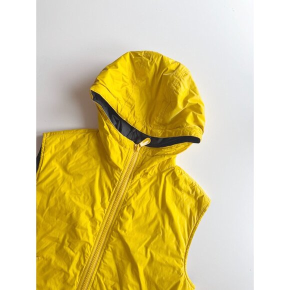Vintage 00's NAUTICA Yellow Nylon Hooded Puffer Vest, Size M - Picture 6 of 14